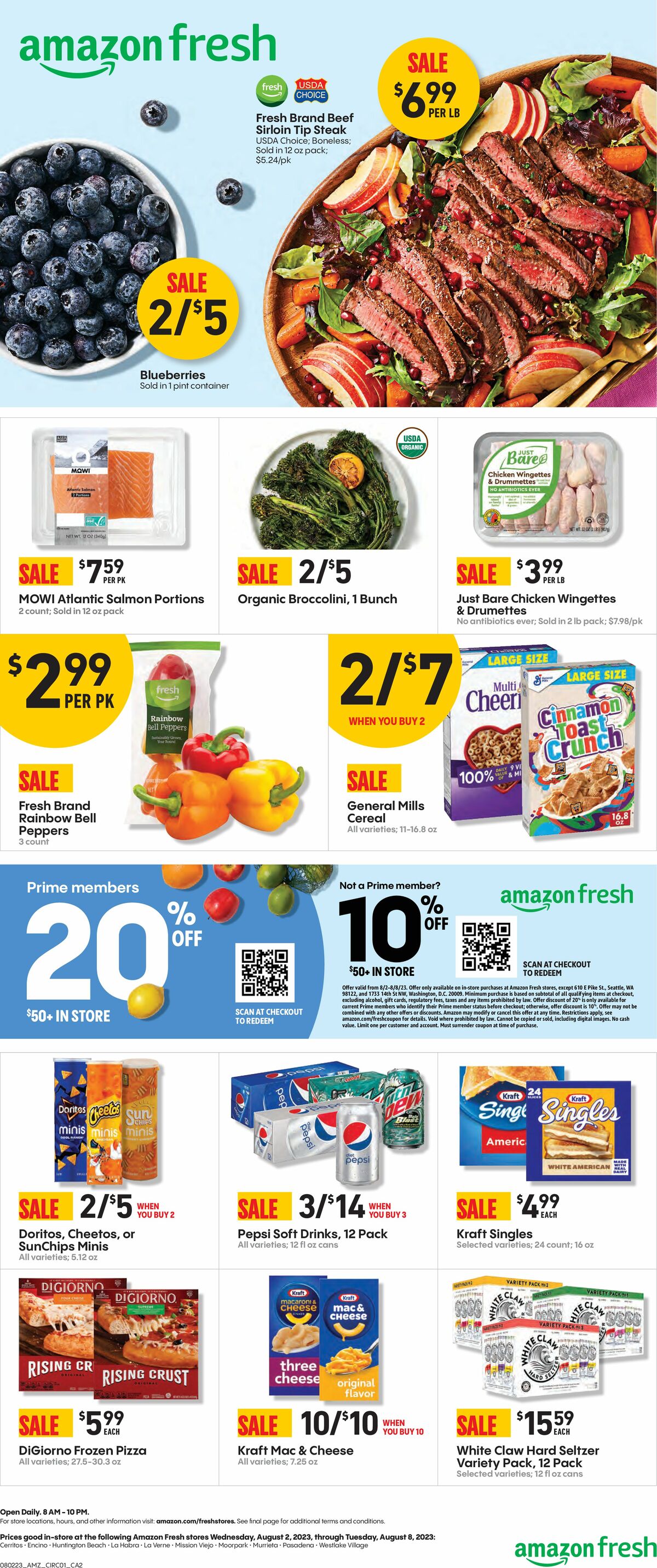 Amazon Fresh Weekly Ad from August 2