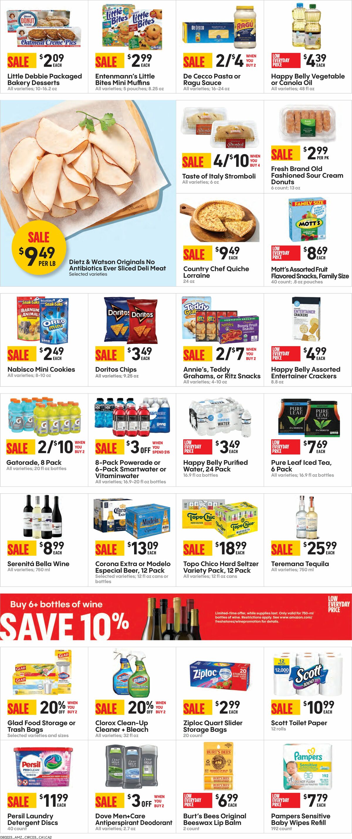 Amazon Fresh Weekly Ad from August 2