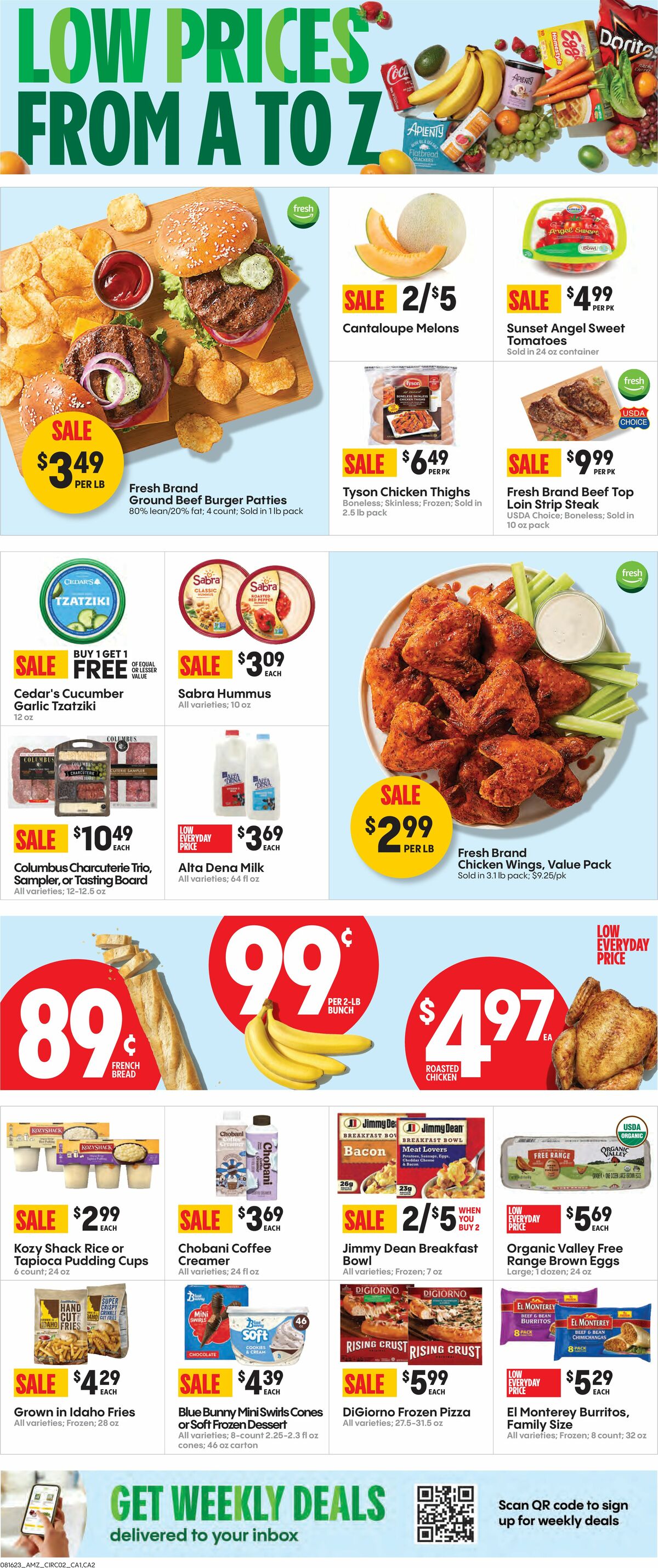 Amazon Fresh Weekly Ad from August 16