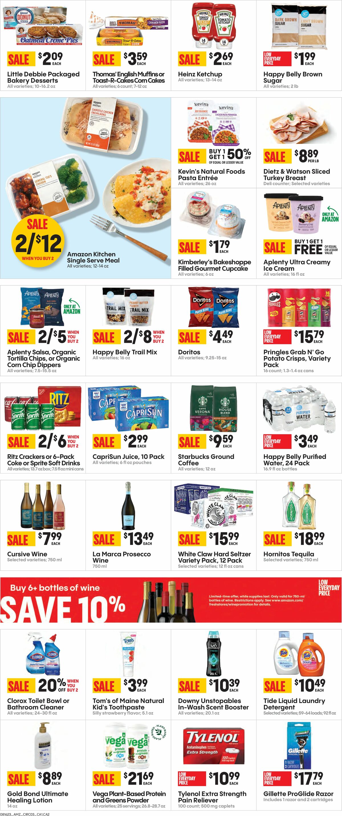 Amazon Fresh Weekly Ad from August 16