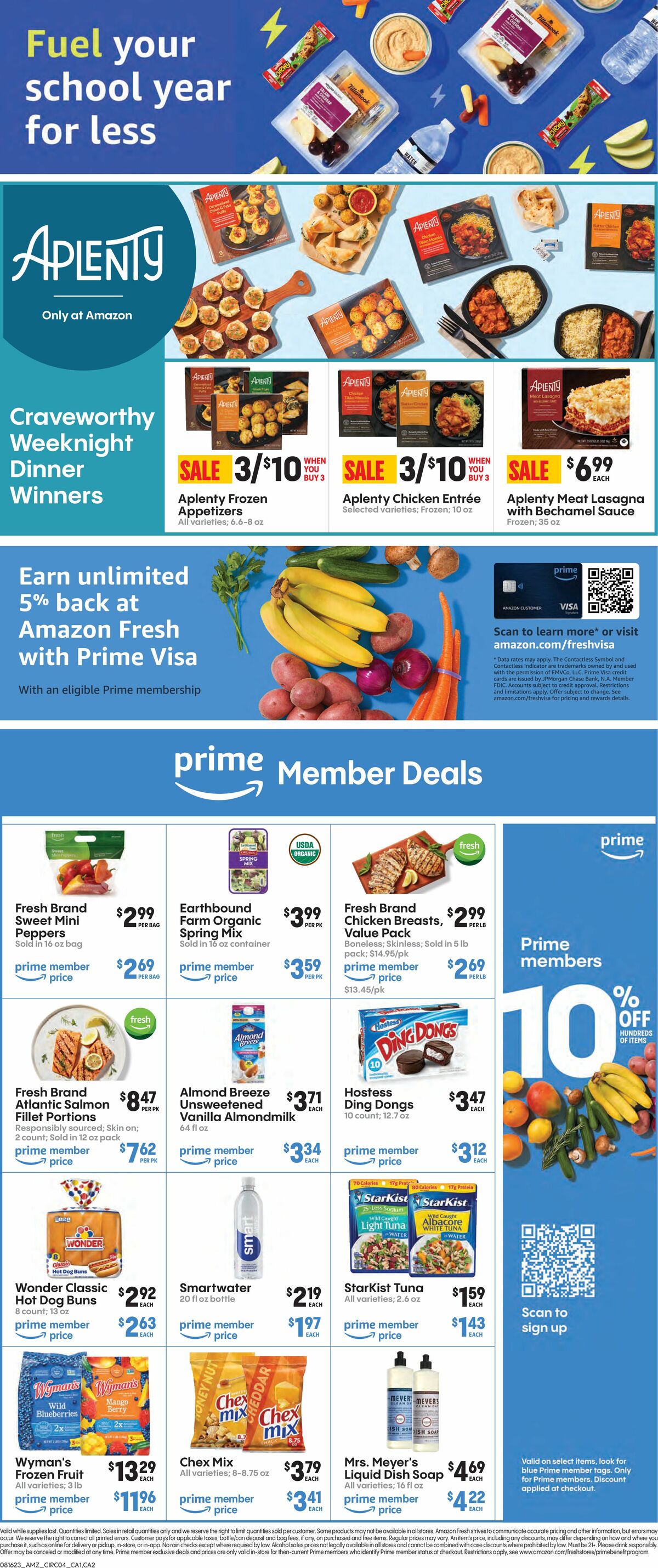 Amazon Fresh Weekly Ad from August 16