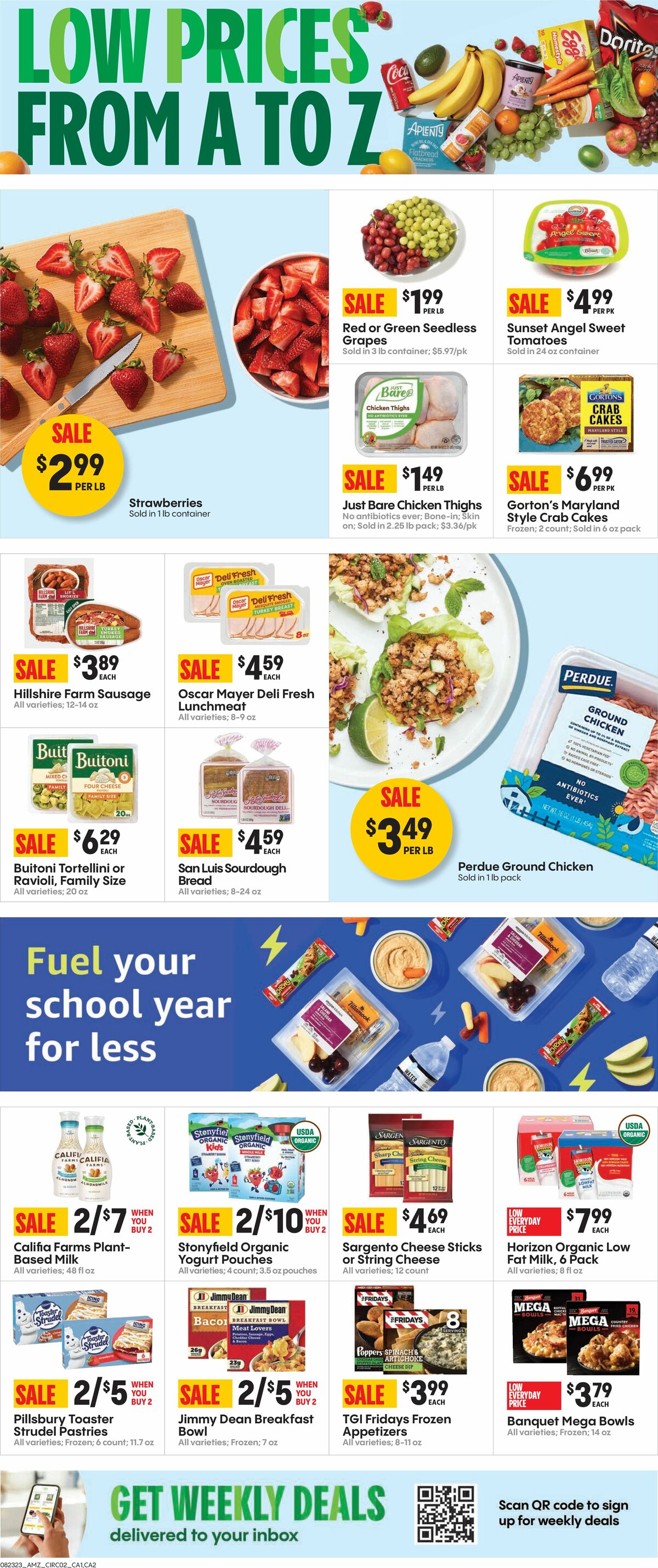 Amazon Fresh Weekly Ad from August 23