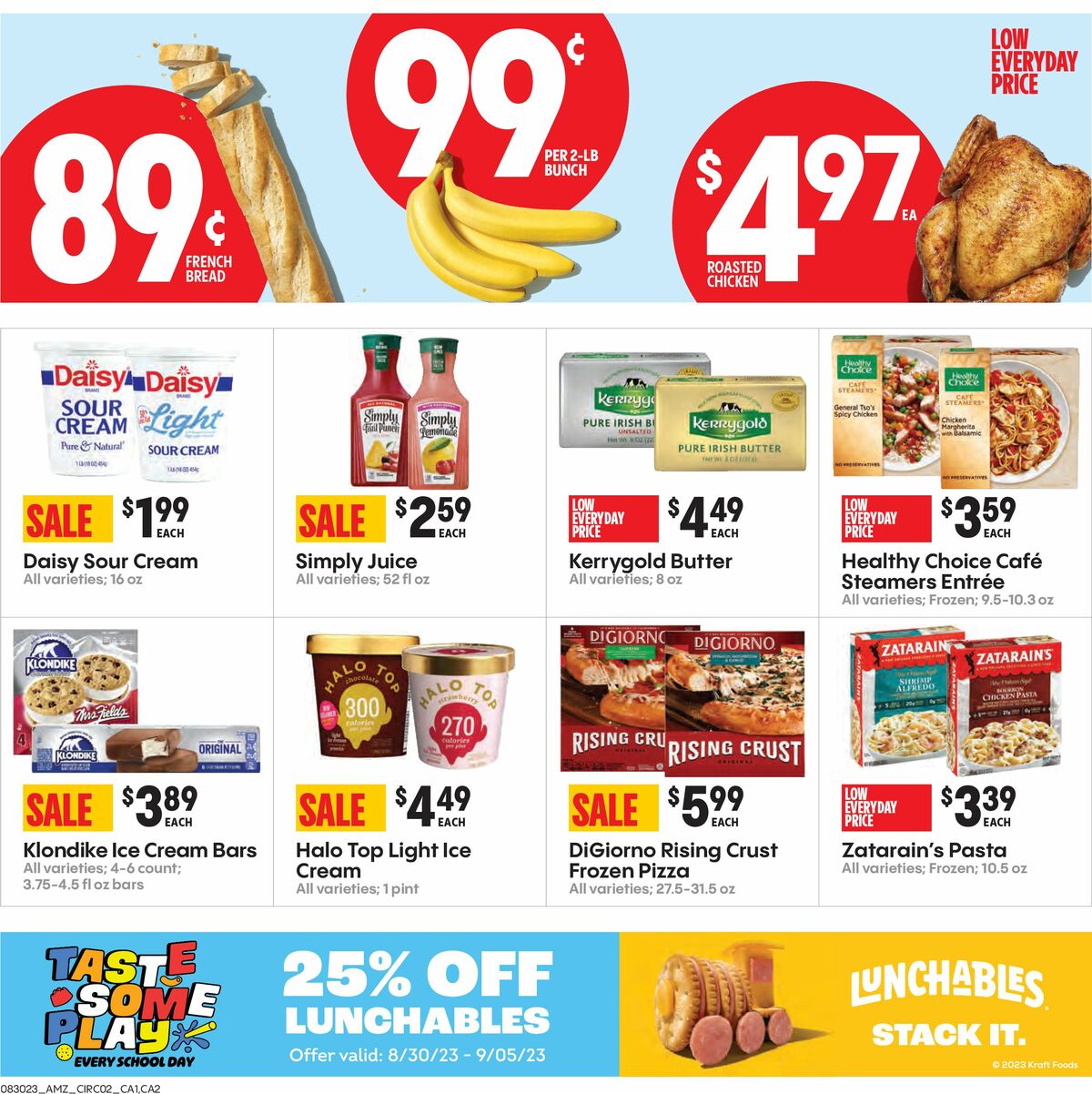 Amazon Fresh Weekly Ad from August 30