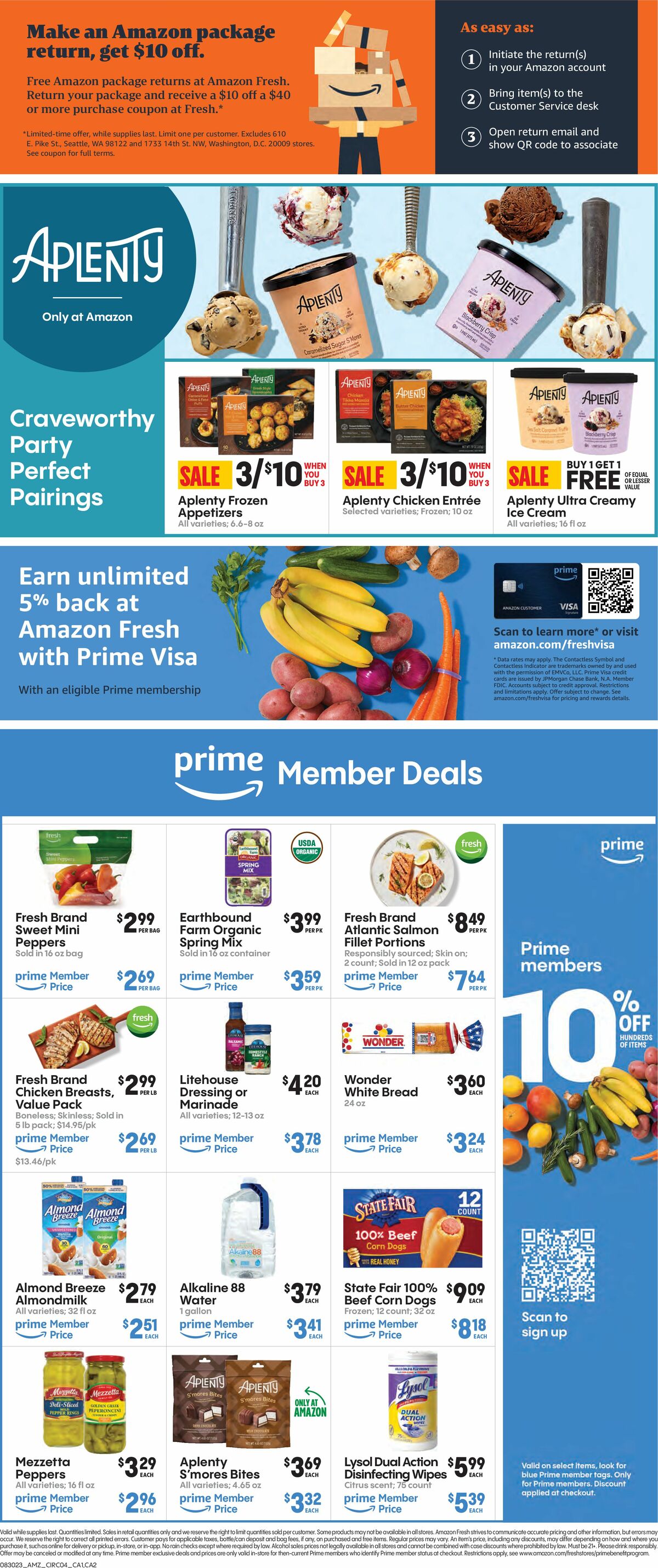 Amazon Fresh Weekly Ad from August 30