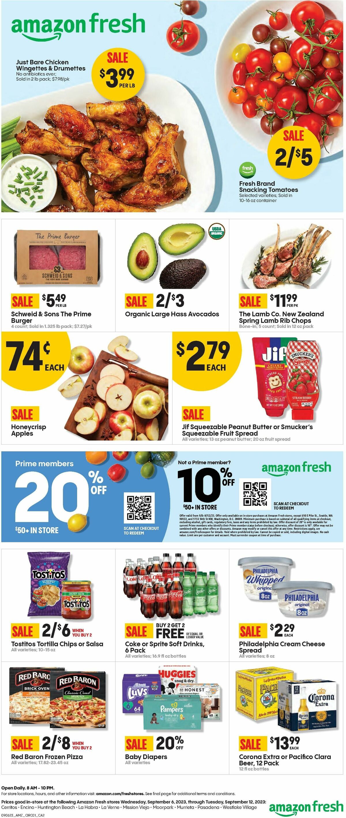 Amazon Fresh Weekly Ad from September 6