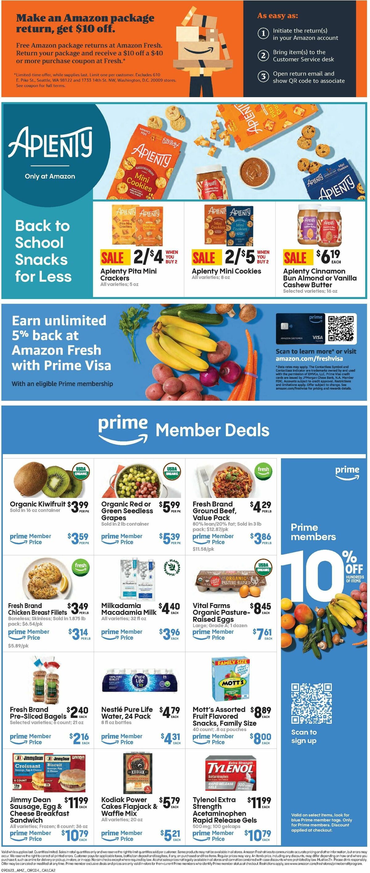 Amazon Fresh Weekly Ad from September 6