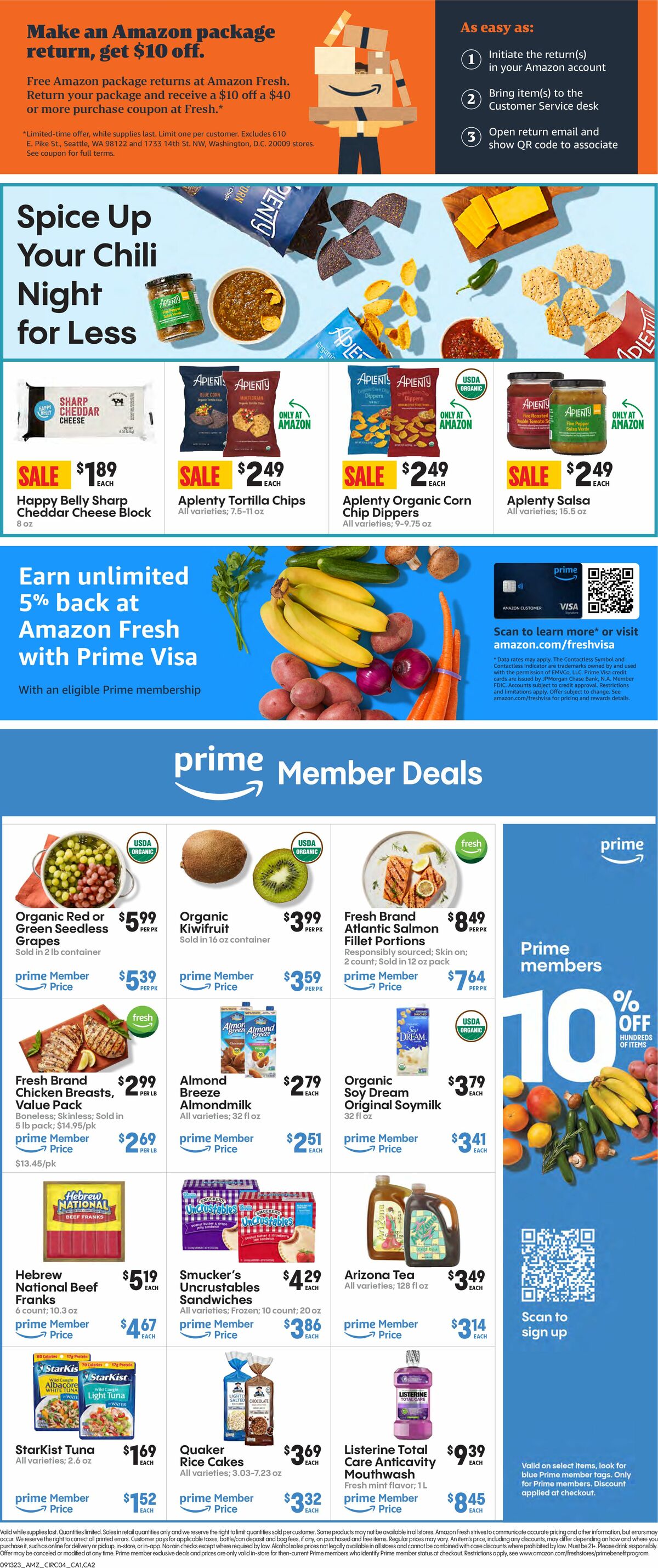 Amazon Fresh Weekly Ad from September 13