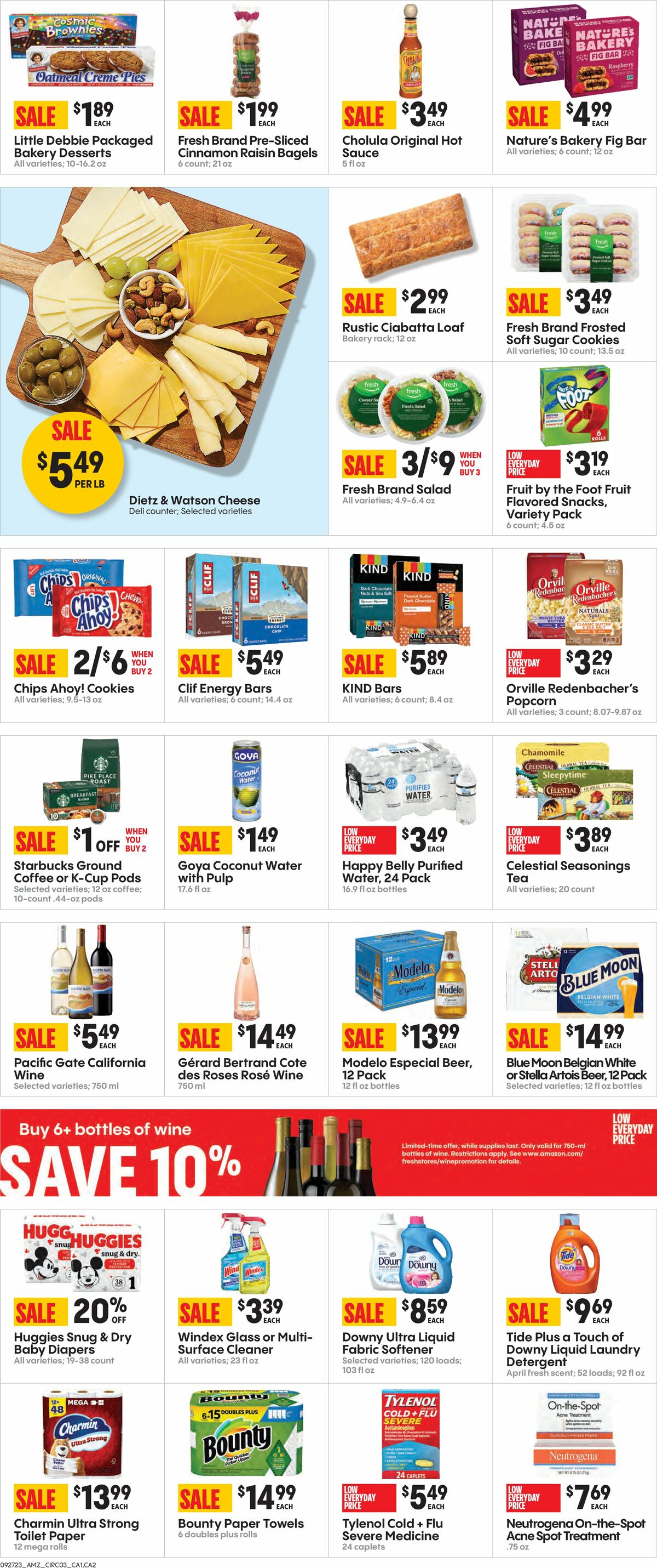 Amazon Fresh Weekly Ad from September 27