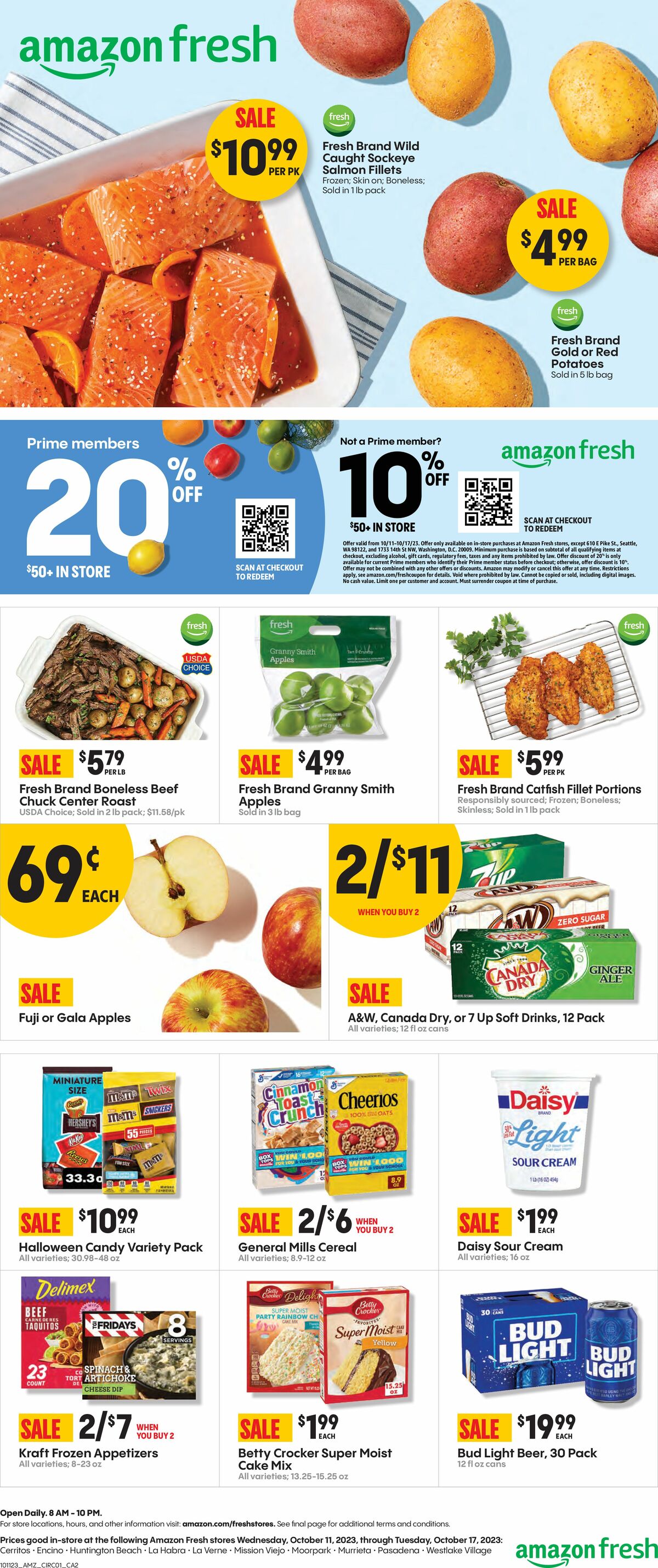 Amazon Fresh Weekly Ad from October 11