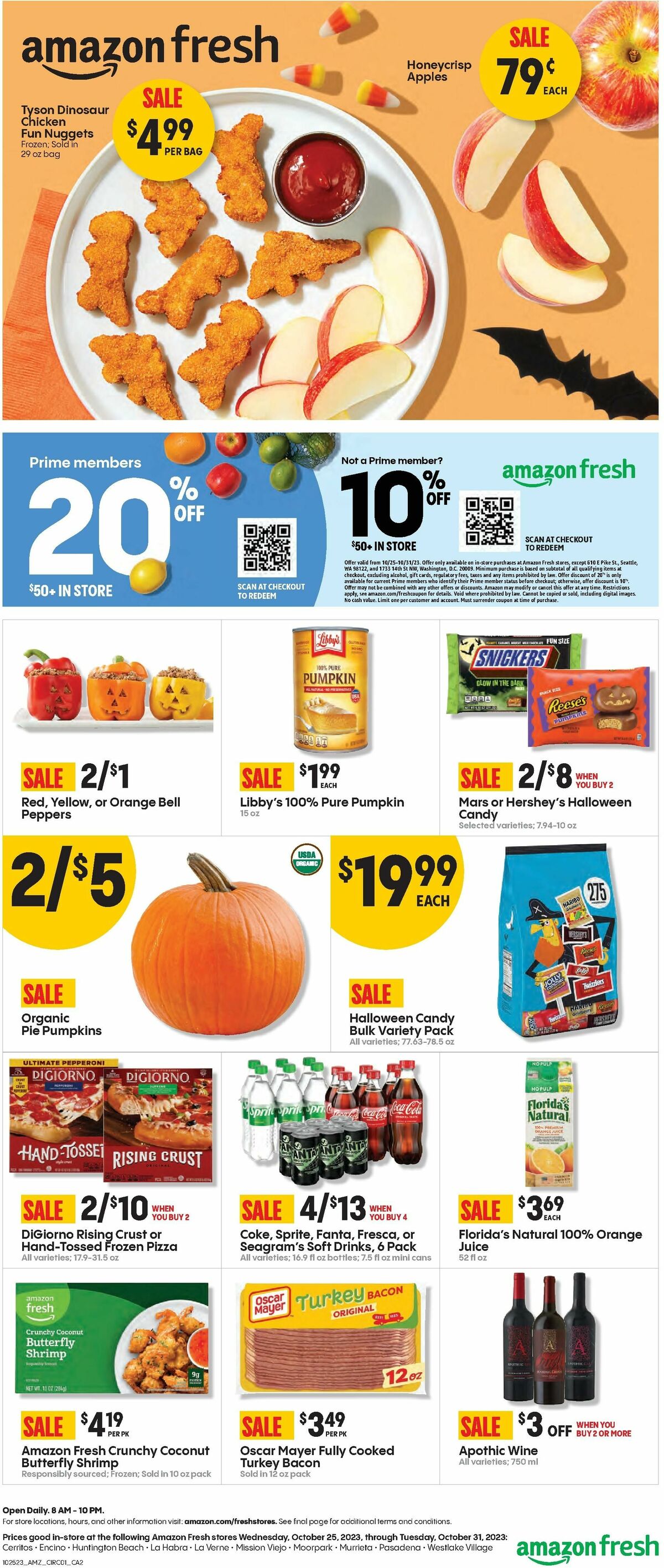 Amazon Fresh Weekly Ad from October 25