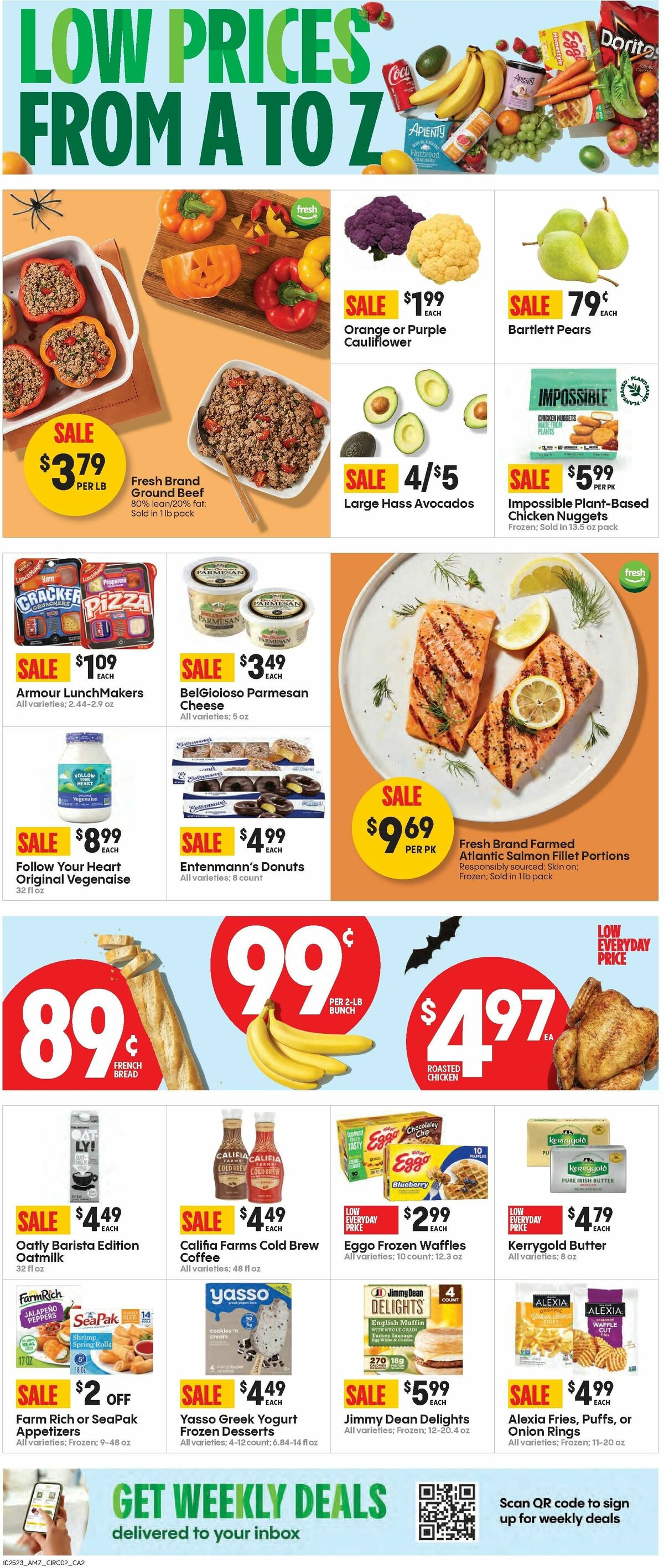 Amazon Fresh Weekly Ad from October 25