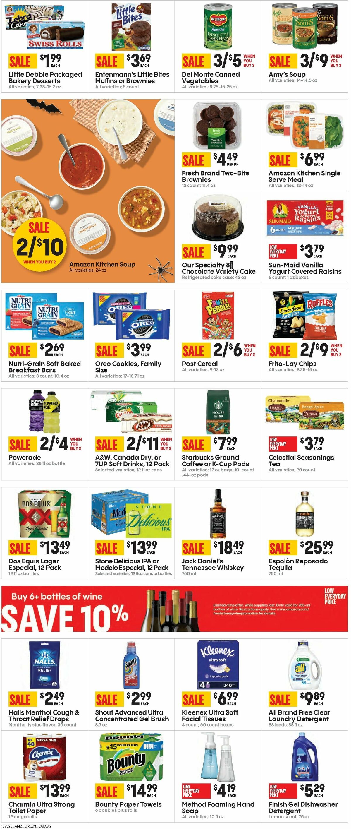 Amazon Fresh Weekly Ad from October 25