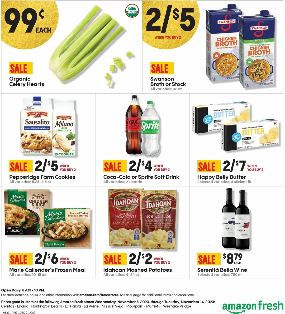 Amazon Fresh Weekly Ad from November 8