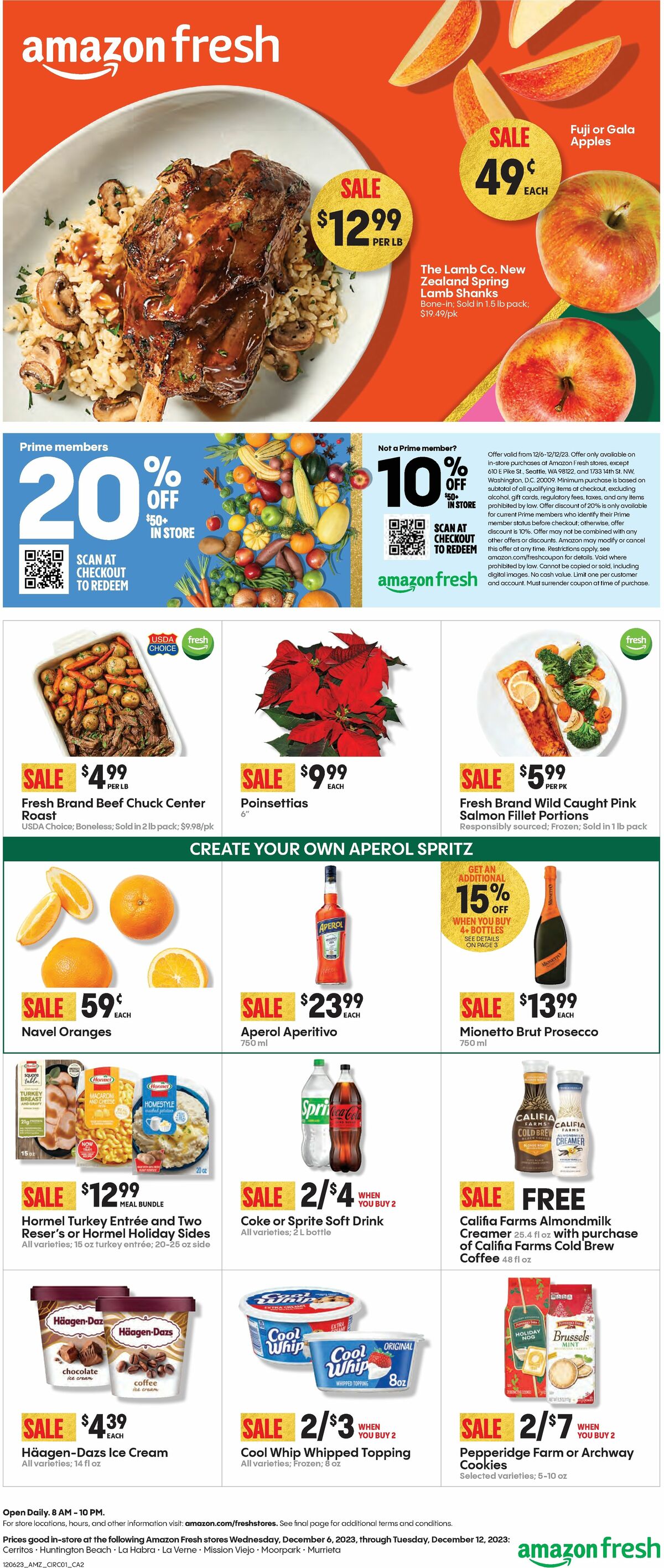 Amazon Fresh Weekly Ad from December 6