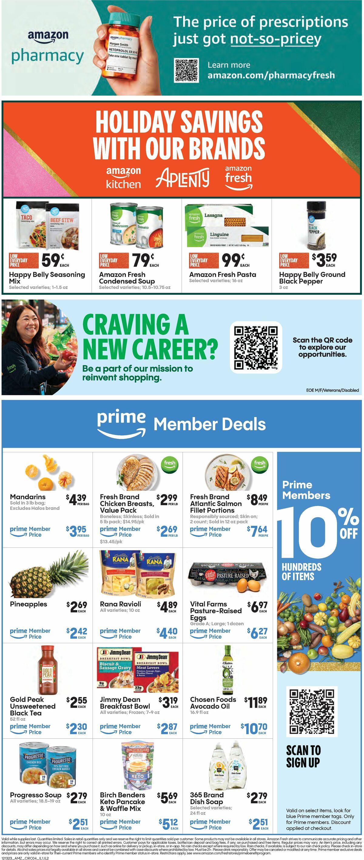 Amazon Fresh Weekly Ad from December 13