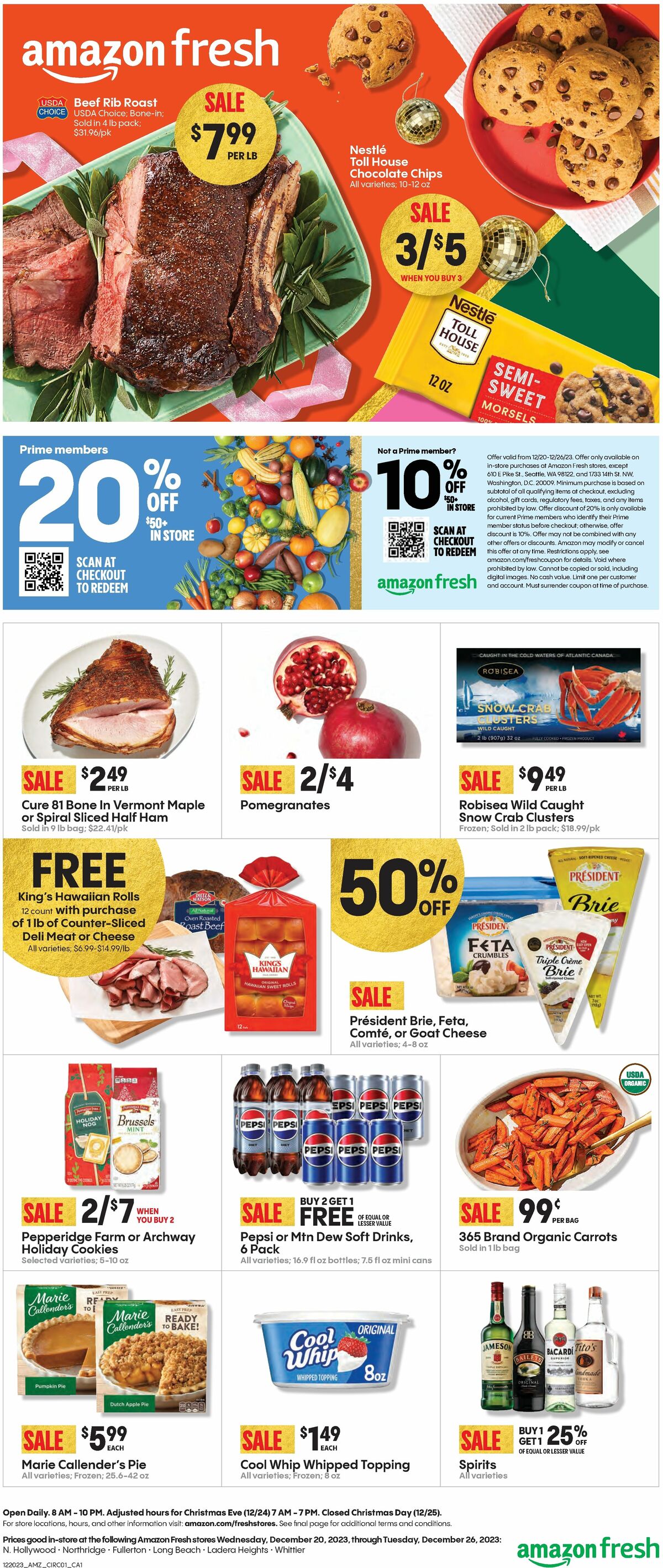 Amazon Fresh Weekly Ad from December 20