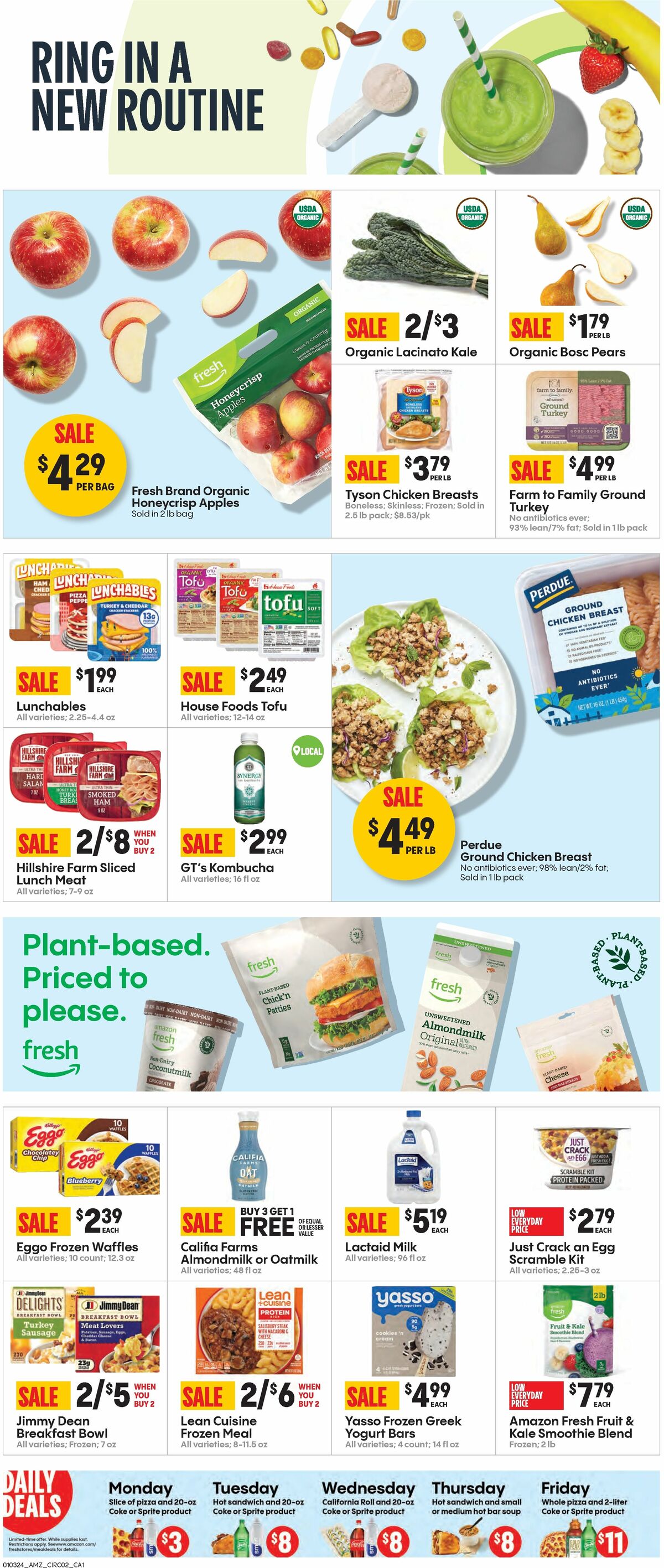 Amazon Fresh Weekly Ad from January 3