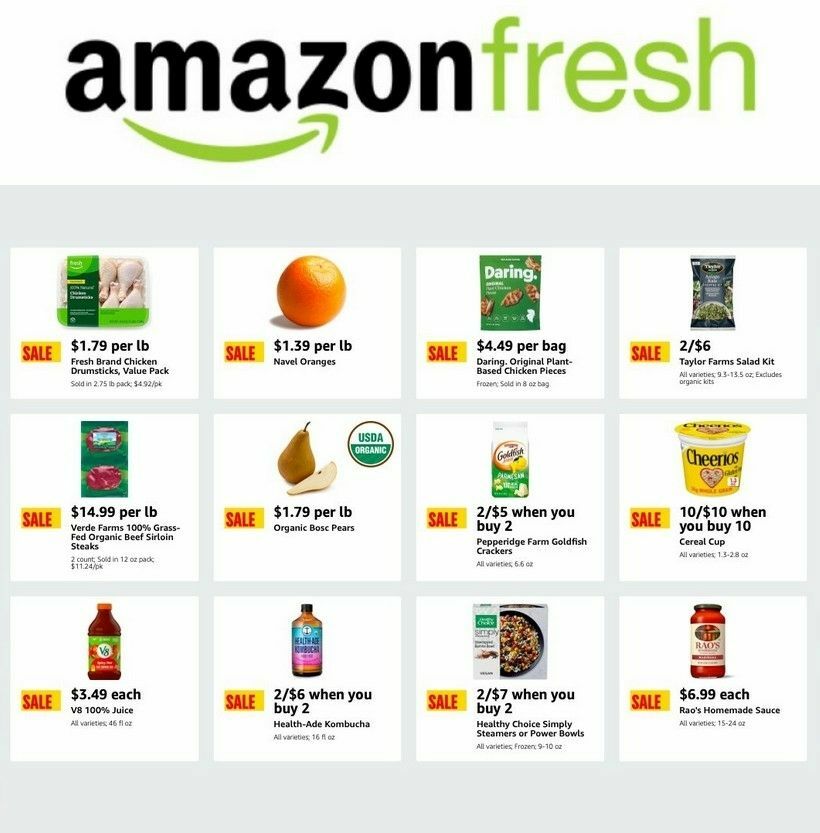 Amazon Fresh Weekly Ad from January 10