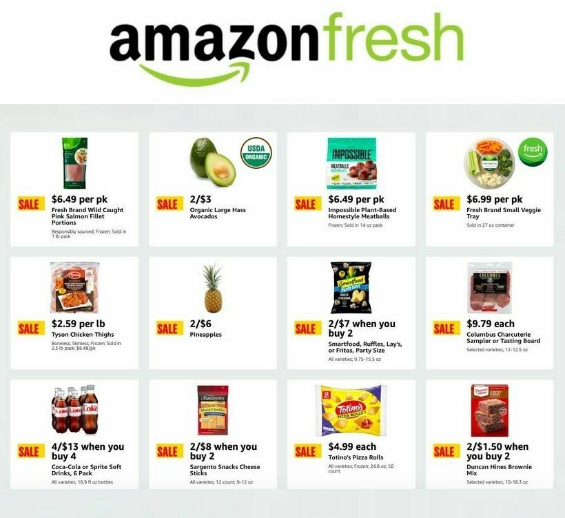 Amazon Fresh Weekly Ad from January 17