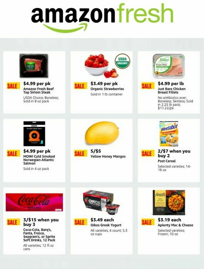 Amazon Fresh Weekly Ad from April 17