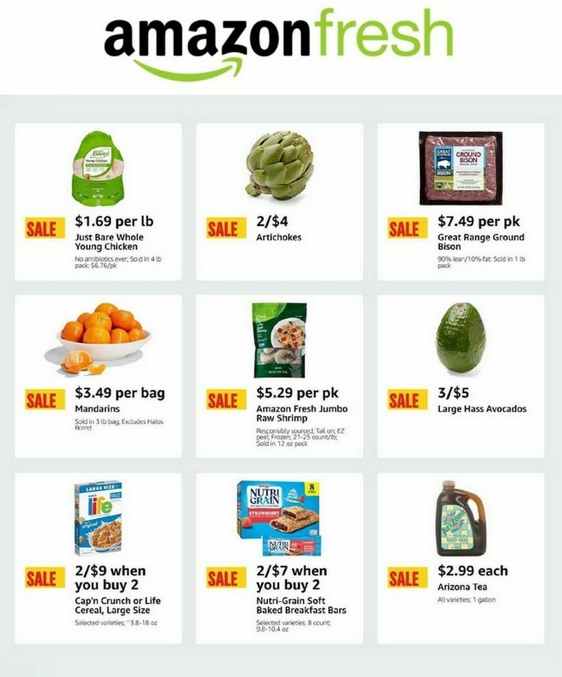 Amazon Fresh Weekly Ad from April 24
