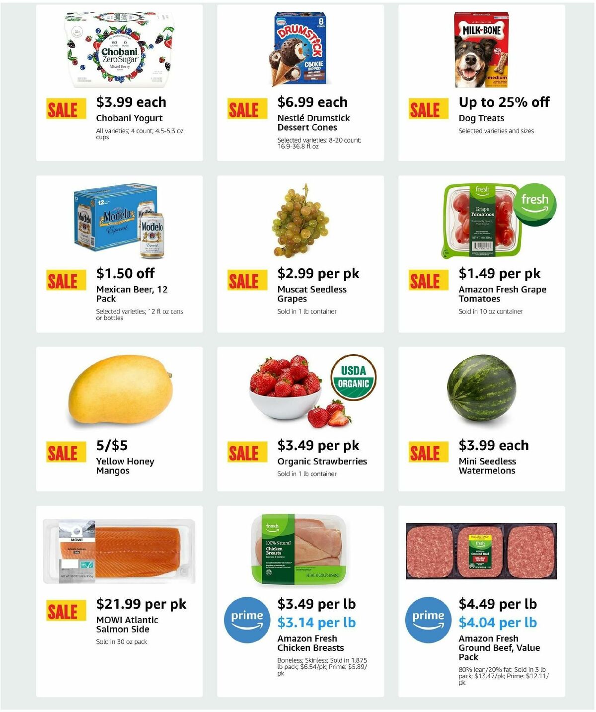 Amazon Fresh Weekly Ad from April 24