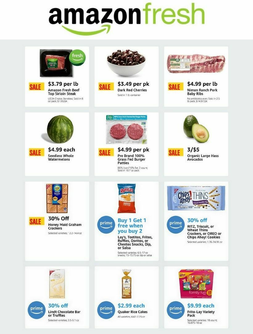 Amazon Fresh Weekly Ad from July 3