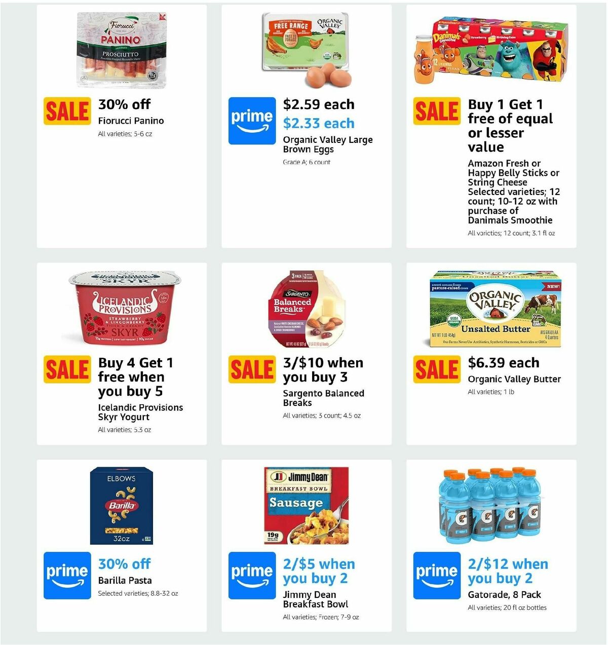 Amazon Fresh Weekly Ad from August 14