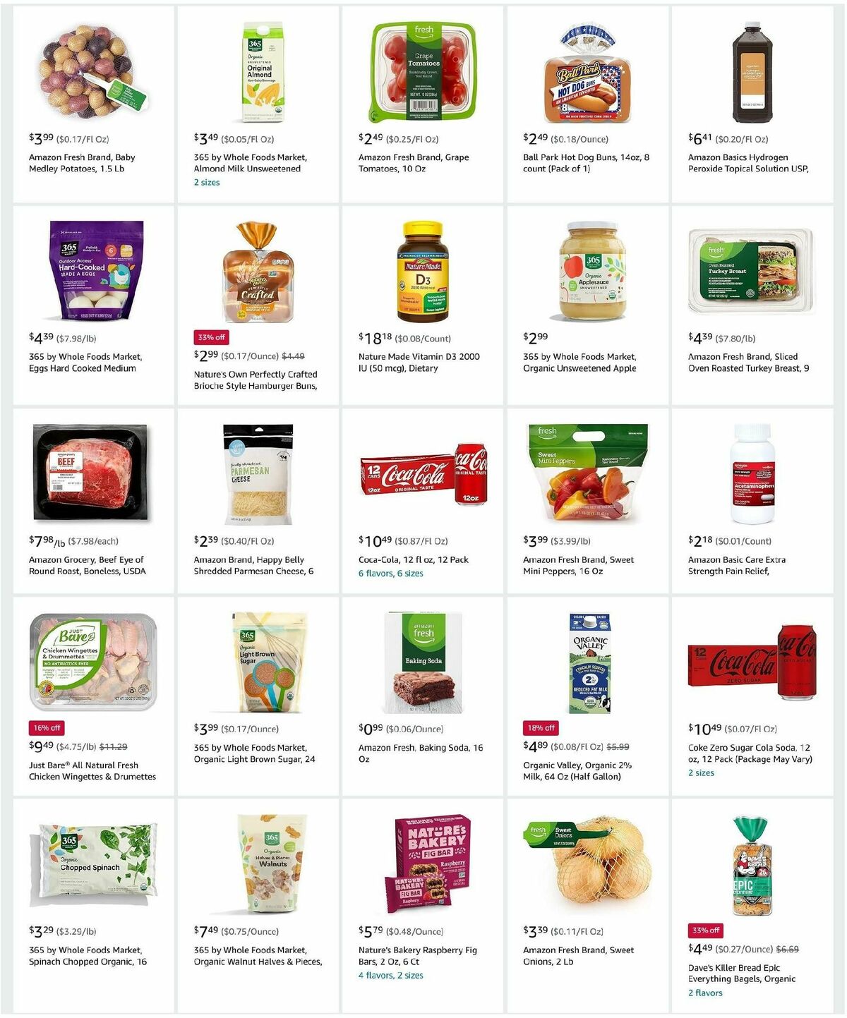 Amazon Fresh Weekly Ad from October 23