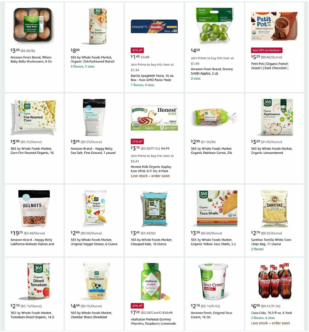 Amazon Fresh Weekly Ad from October 23