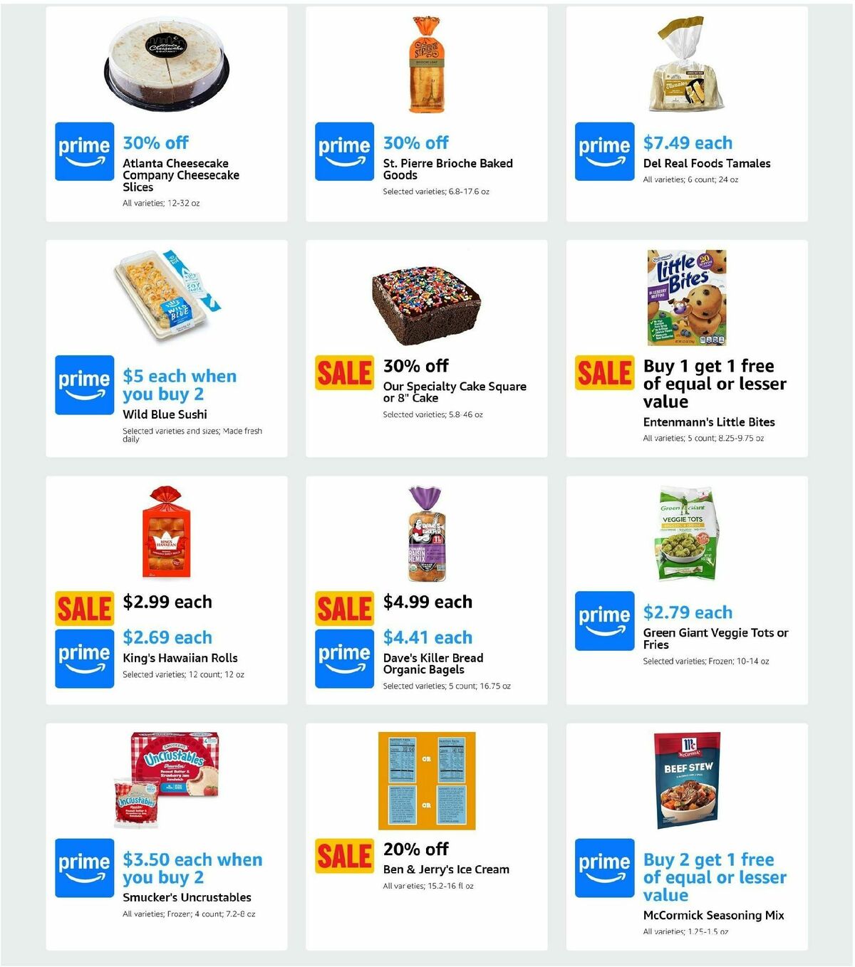 Amazon Fresh Weekly Ad from December 11