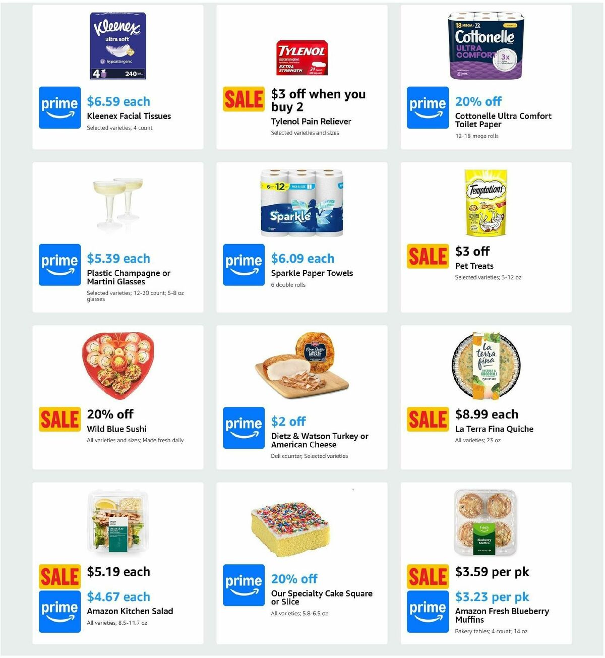 Amazon Fresh Weekly Ad from December 25