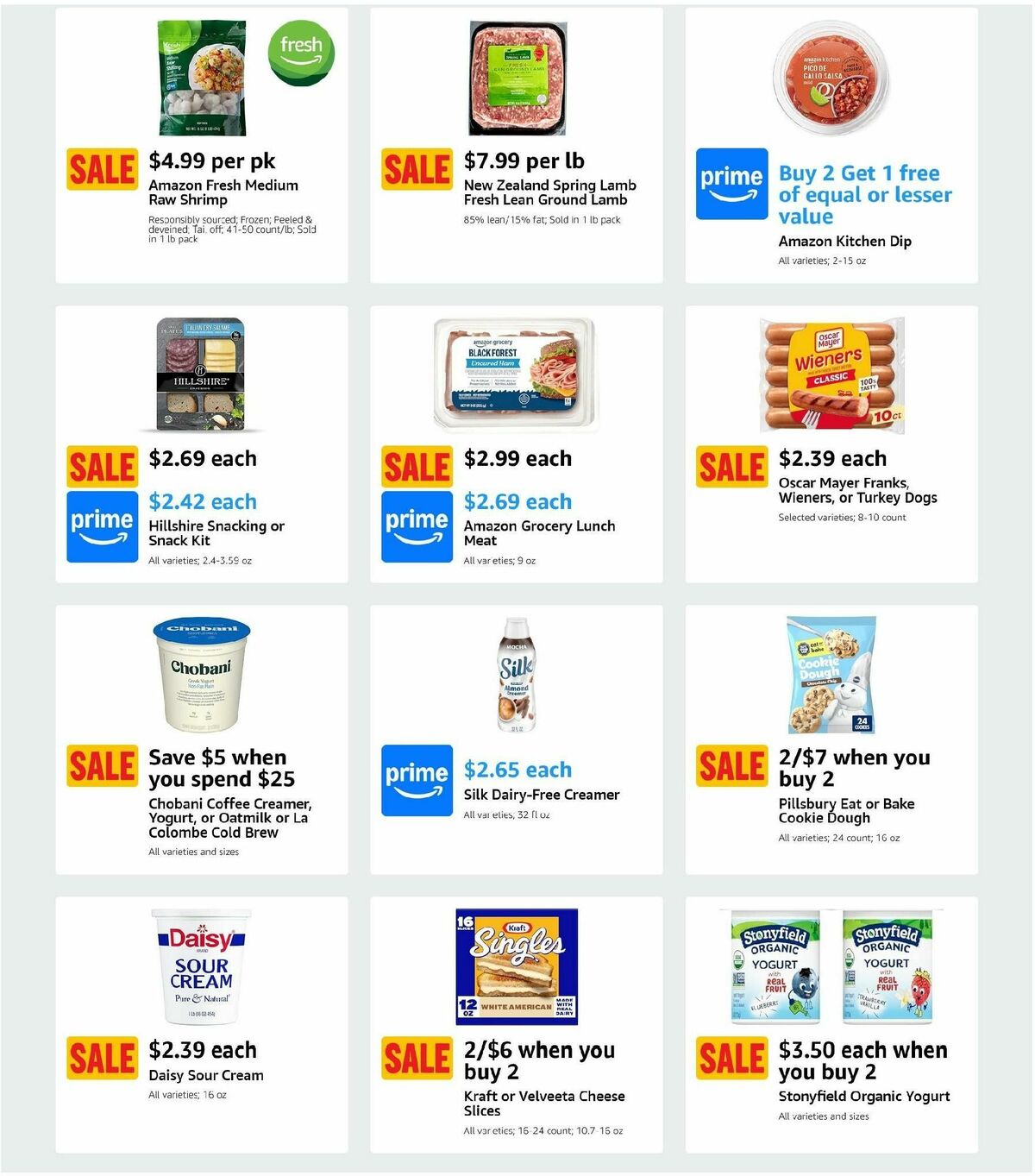 Amazon Fresh Weekly Ad from January 15