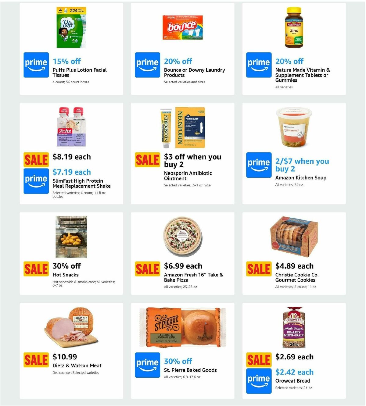 Amazon Fresh Weekly Ad from January 15