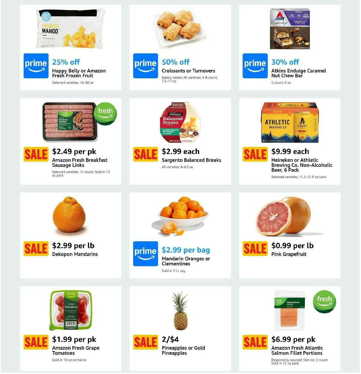 Amazon Fresh Weekly Ad from January 22