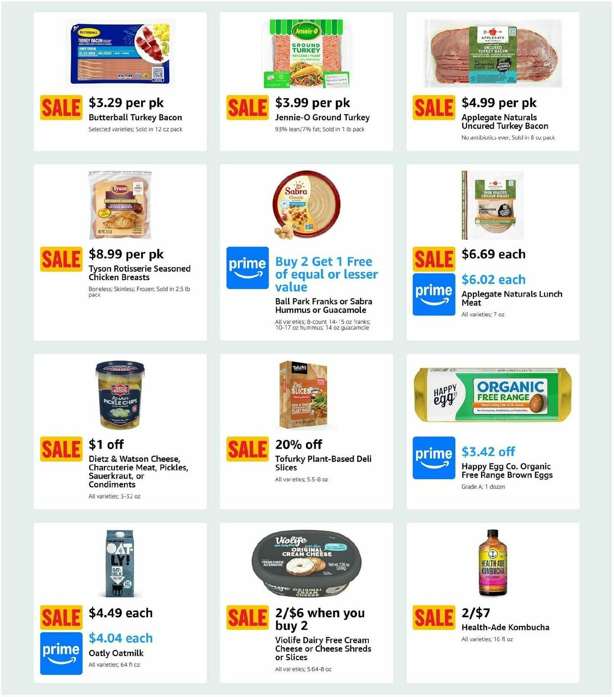 Amazon Fresh Weekly Ad from January 22
