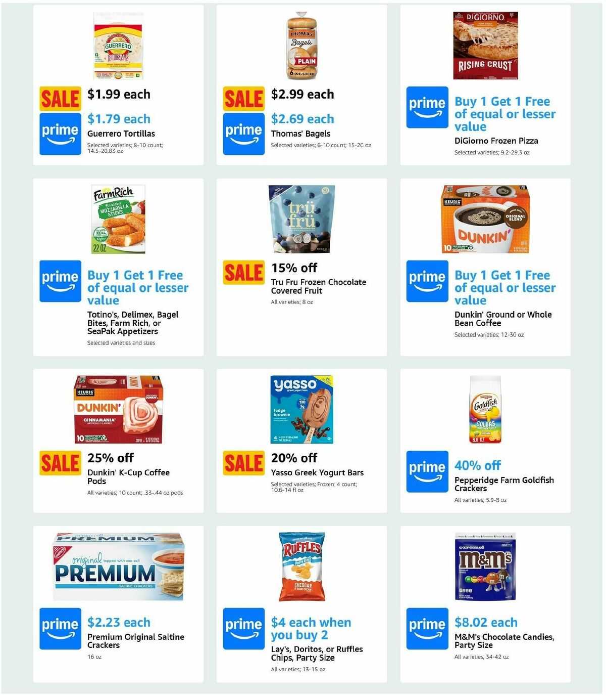 Amazon Fresh Weekly Ad from January 22