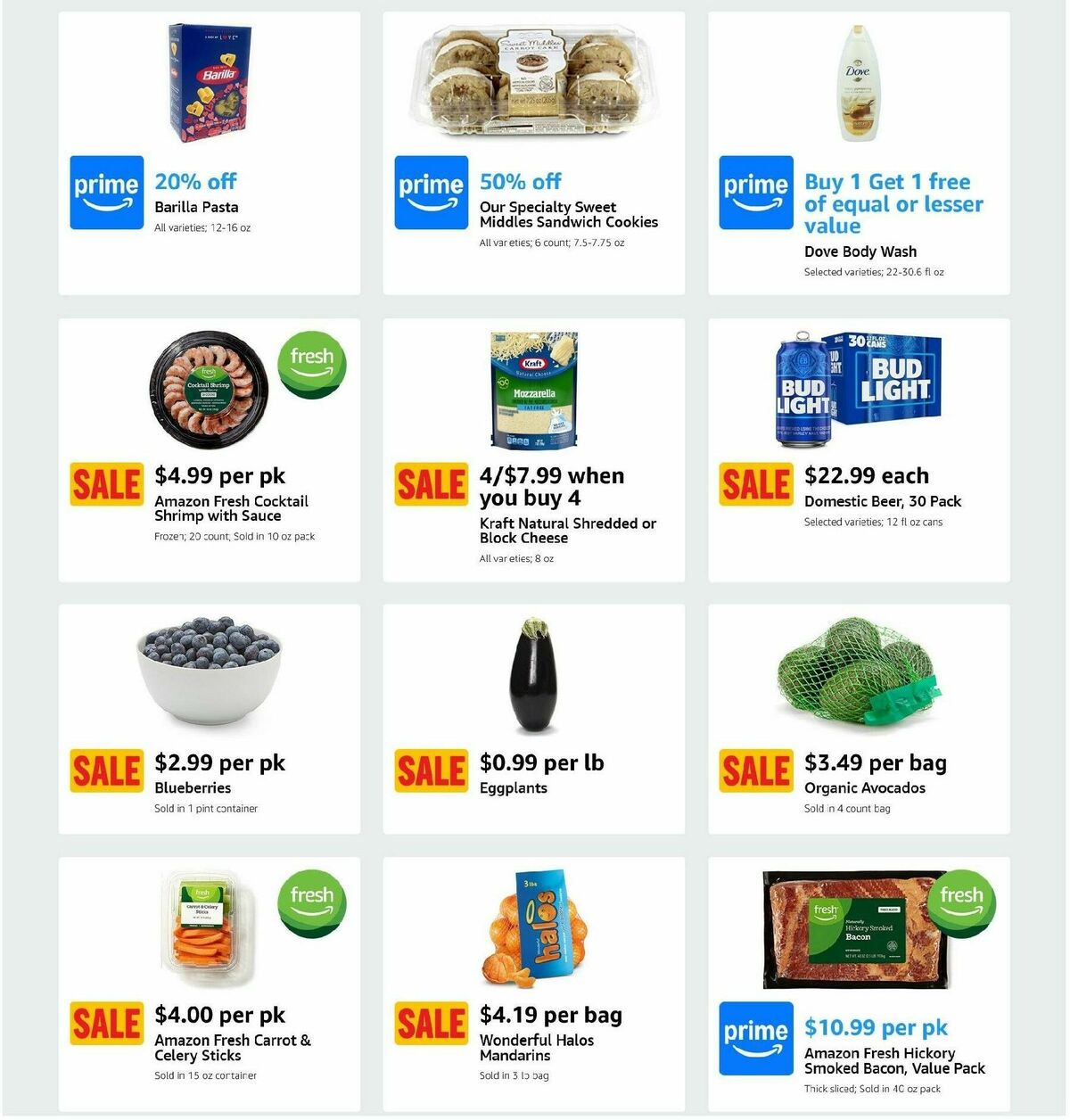 Amazon Fresh Weekly Ad from January 29