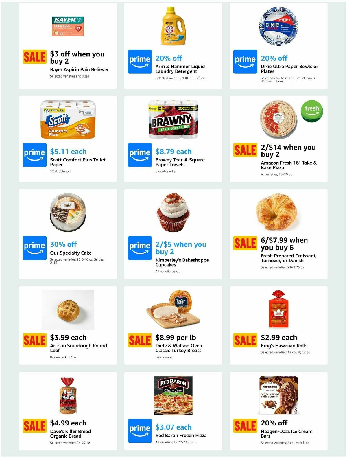 Amazon Fresh Weekly Ad from January 29