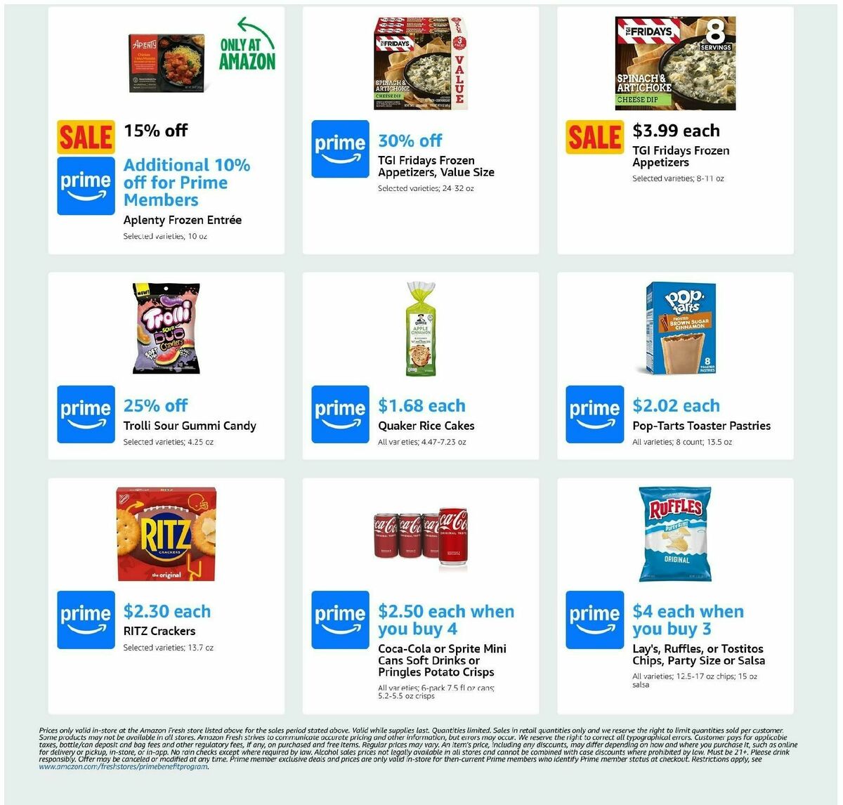 Amazon Fresh Weekly Ad from January 29