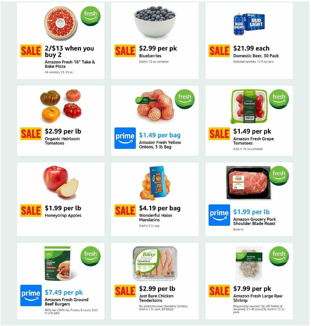 Amazon Fresh Weekly Ad from February 5