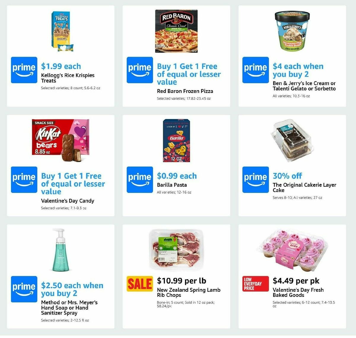 Amazon Fresh Weekly Ad from February 12
