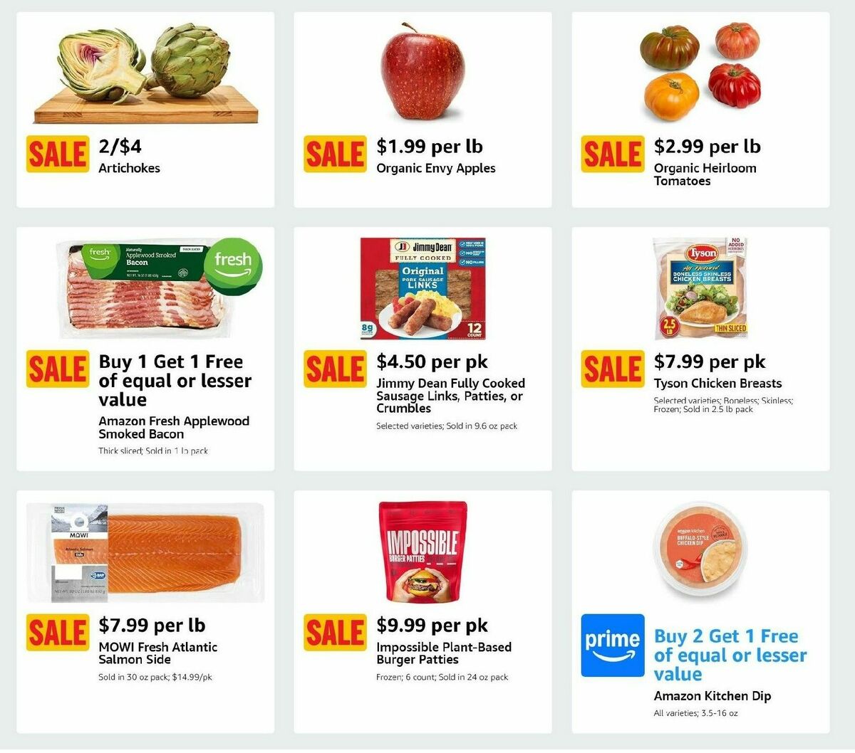 Amazon Fresh Weekly Ad from February 12