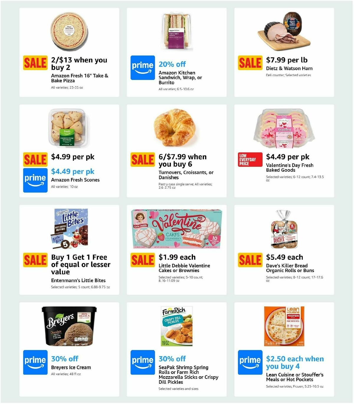 Amazon Fresh Weekly Ad from February 12