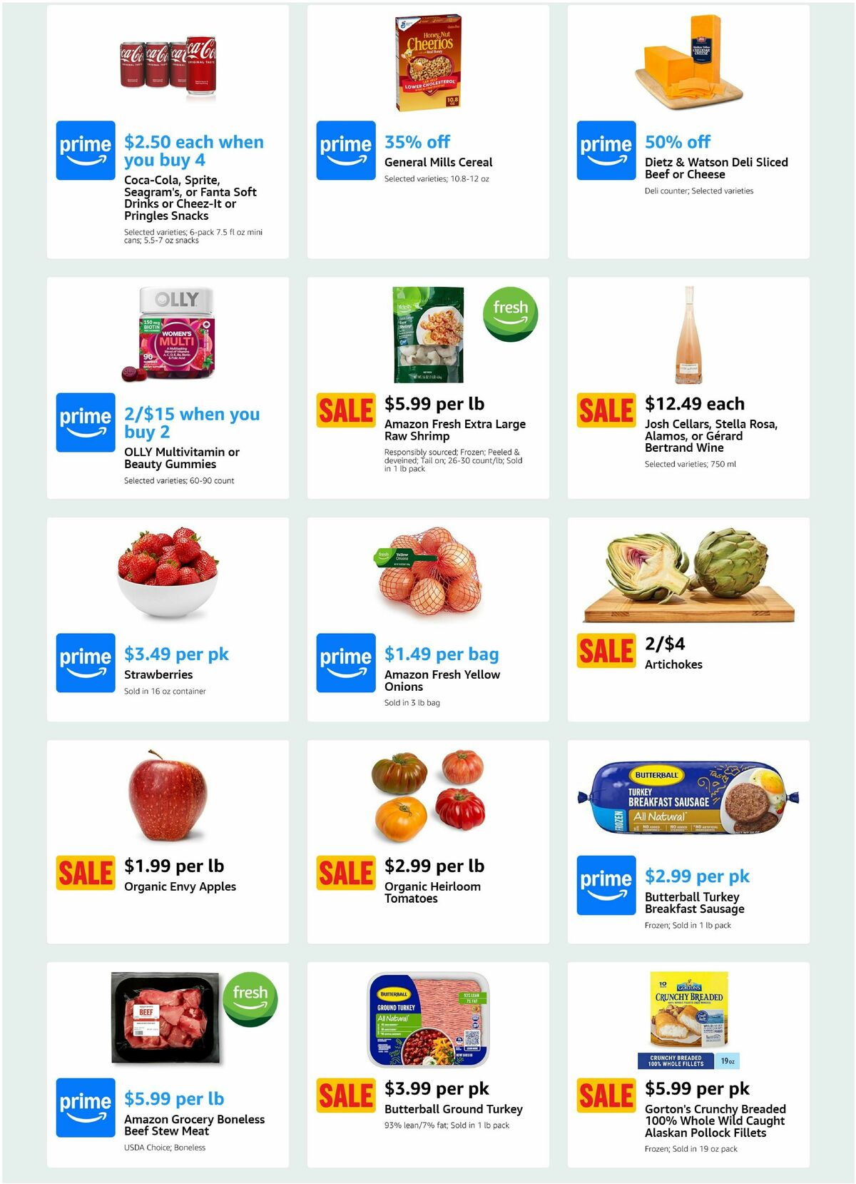 Amazon Fresh Weekly Ad from February 19