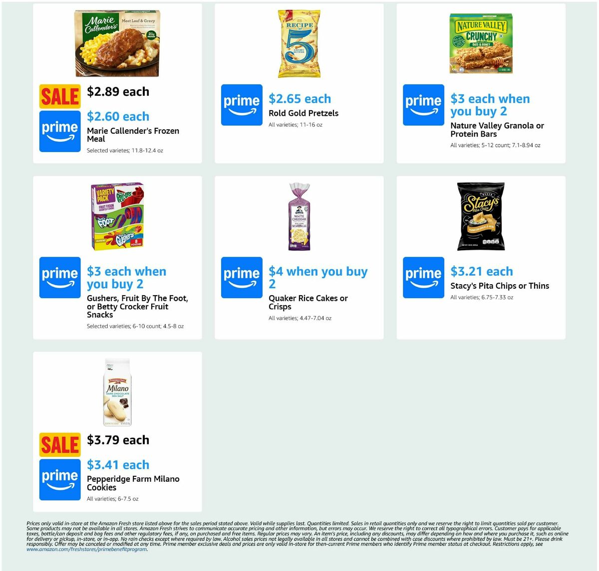Amazon Fresh Weekly Ad from February 19