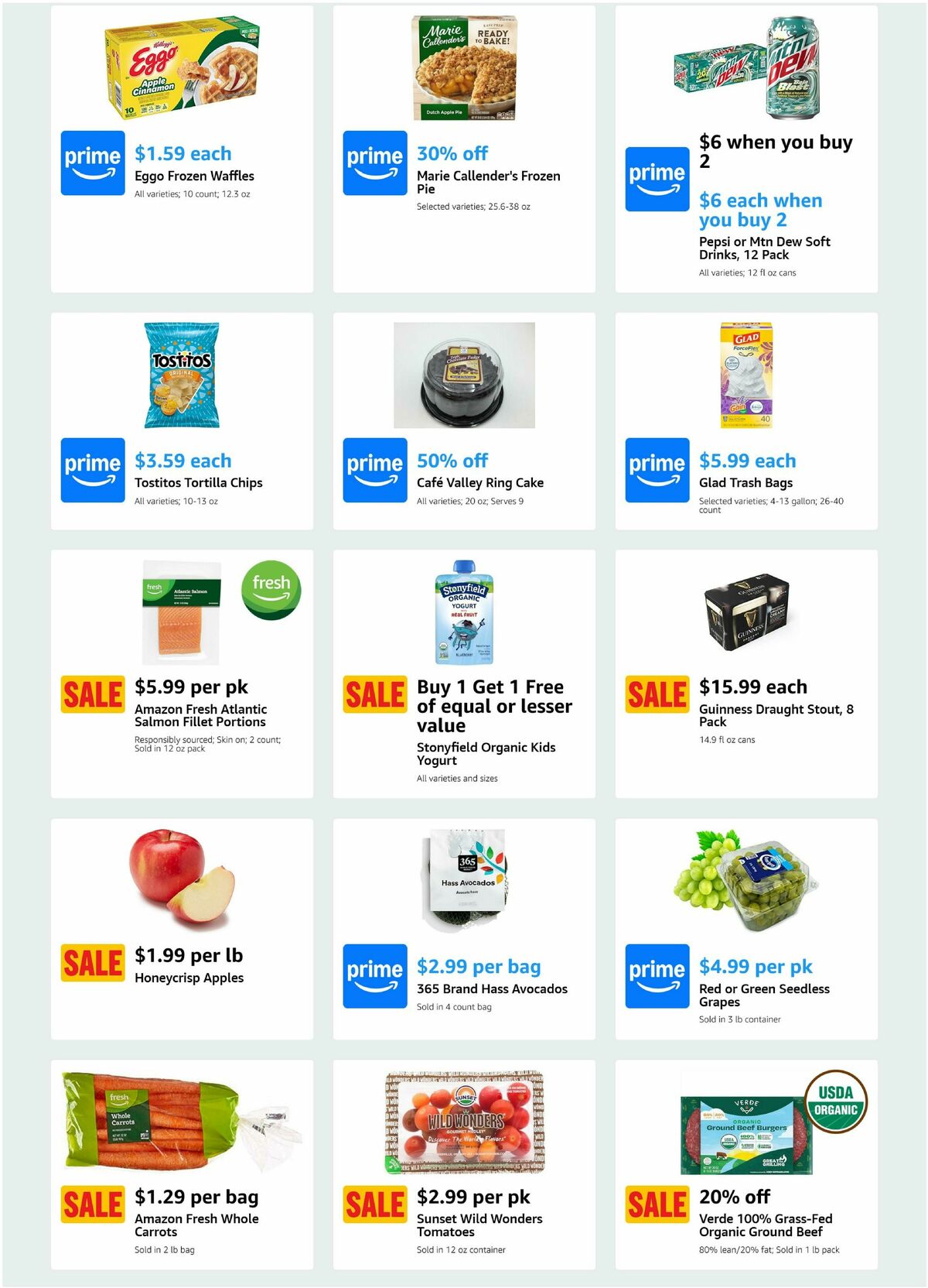 Amazon Fresh Weekly Ad from March 12