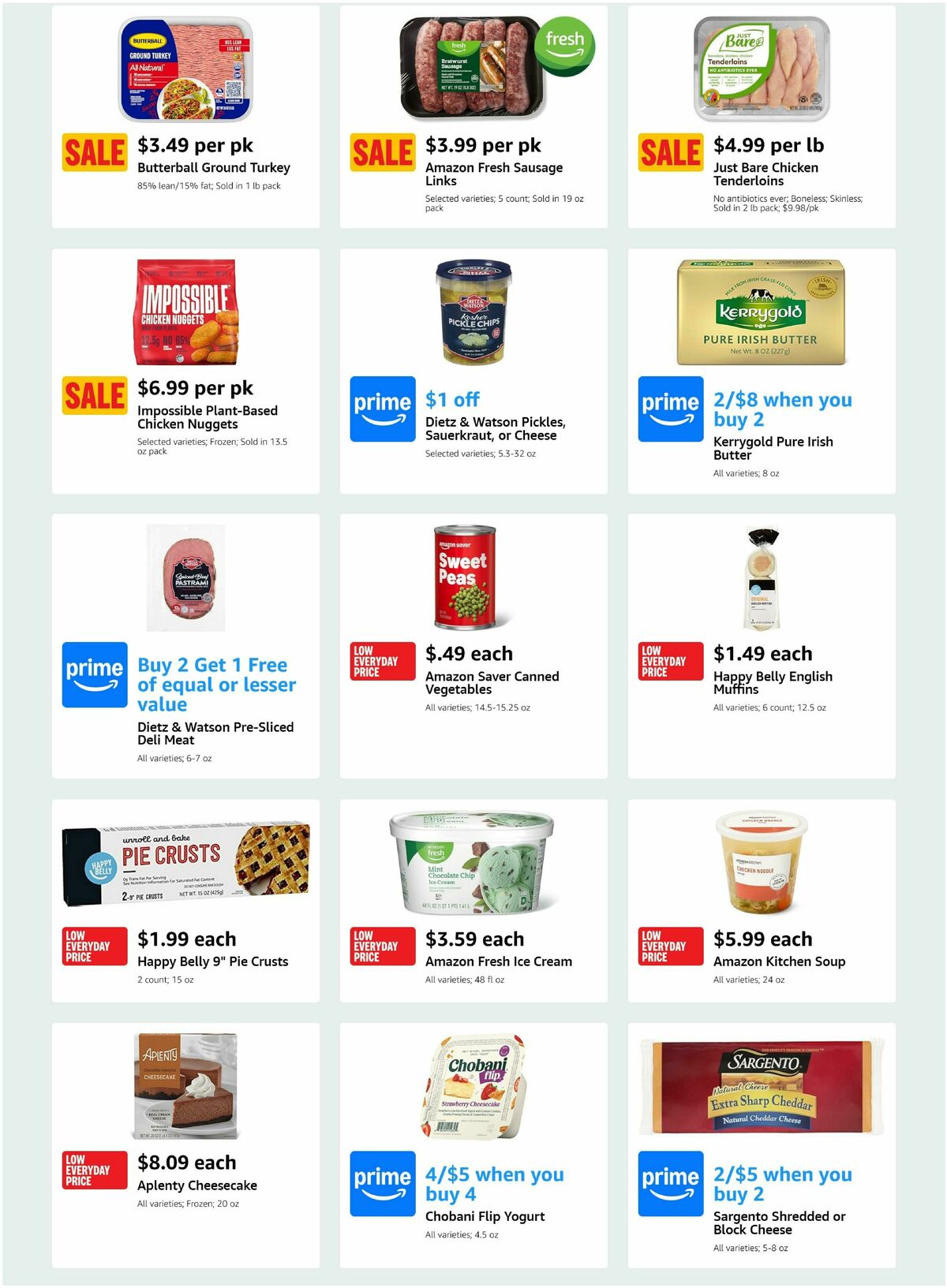 Amazon Fresh Weekly Ad from March 12