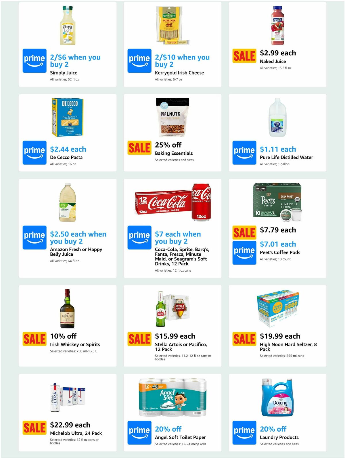 Amazon Fresh Weekly Ad from March 12