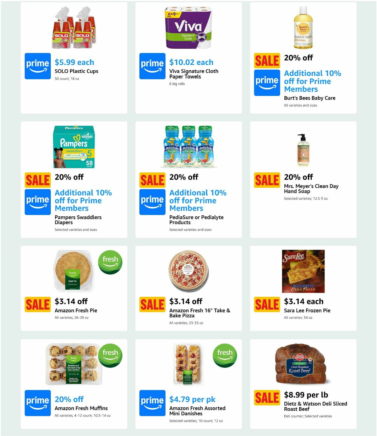 Amazon Fresh Weekly Ad from March 12